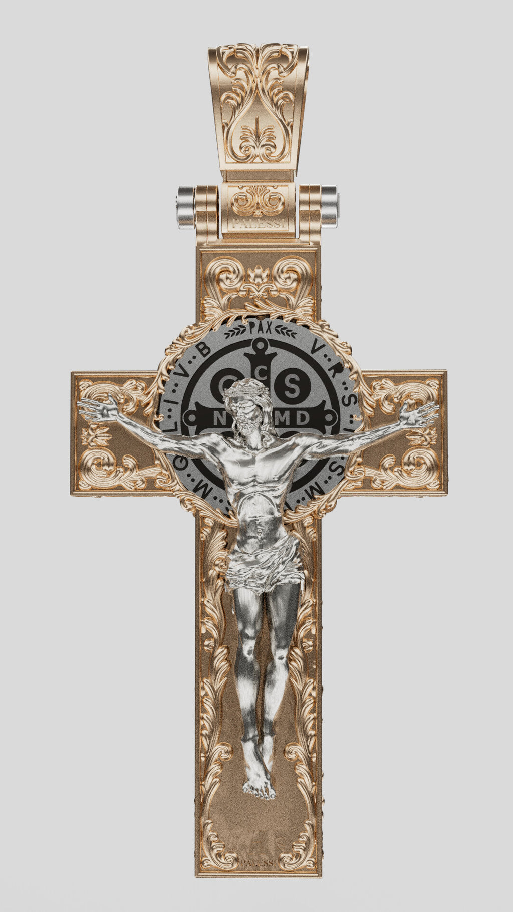 Cruz Palessi San Benito con Cristo